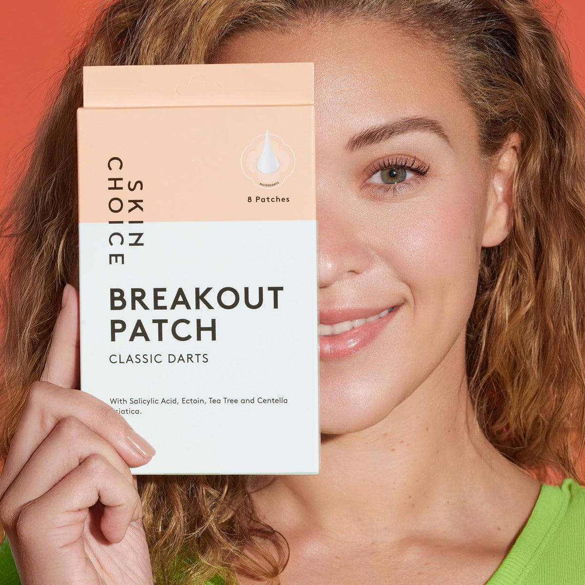 SKIN CHOICE Microdart Pimple Patches Salicylic Acid, Hyaluronic Acid, CICA, Tea Tree, Early Stage Spot Treatment, Dots Hydrocolloid Patch for Spots, Vegan Cruelty-Free Korean Skincare, 8 Pcs