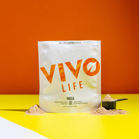 Vivo life Gelatinised Maca Powder - Hormone and Energy Support, from Peru, Vegan, Rich in B Vitamins - 125g