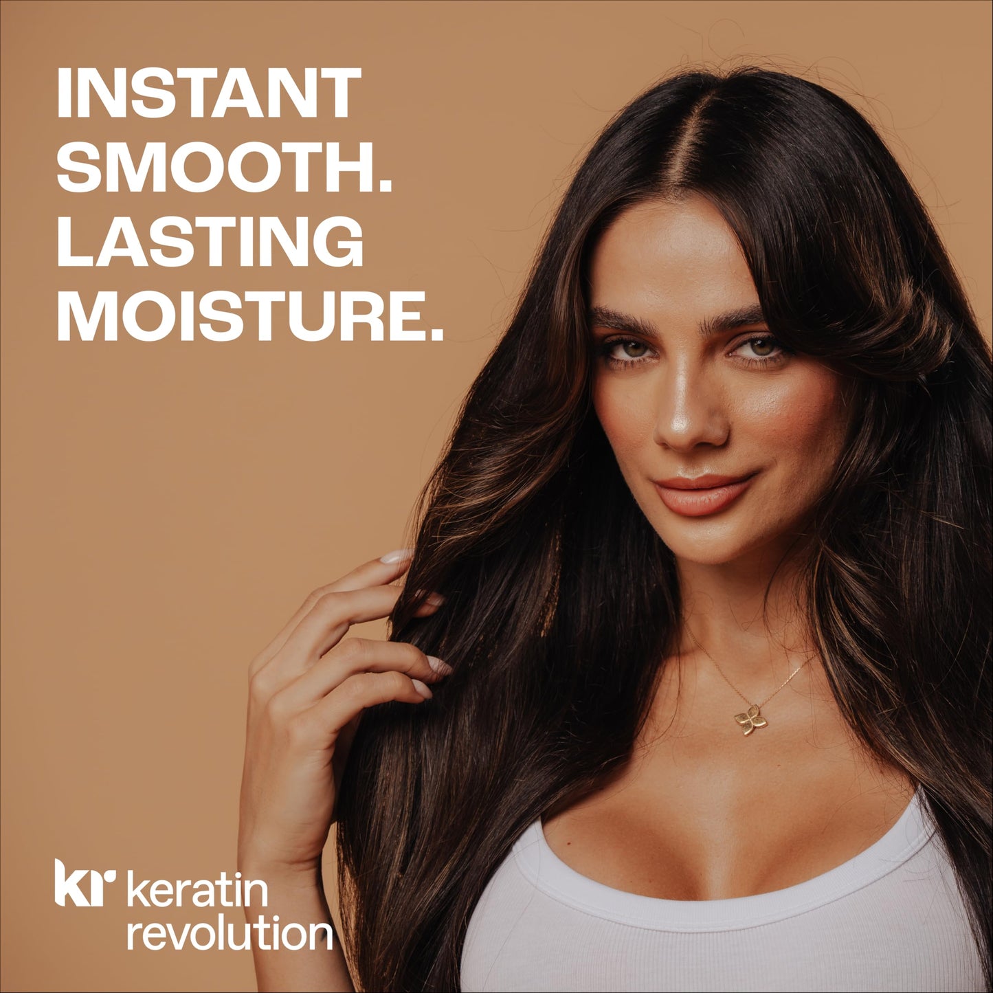 Keratin Revolution Smooth & Moisture Shampoo 300ml - Hydrating Hair Cleanser with Keratin for Gentle Frizz Control - Softness, Shine & Strength - Ideal for Dry, Damaged, Treated Hair