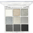 HAORQEE Black Eyeshadow Palette, Smokey Glitter Silver Gothic Eye Shadow Make Up Palettes White Grey Matte Cold Neutral Long Lasting Waterproof Eye Shadows Pallets for Women Girls Halloween Goth Gifts