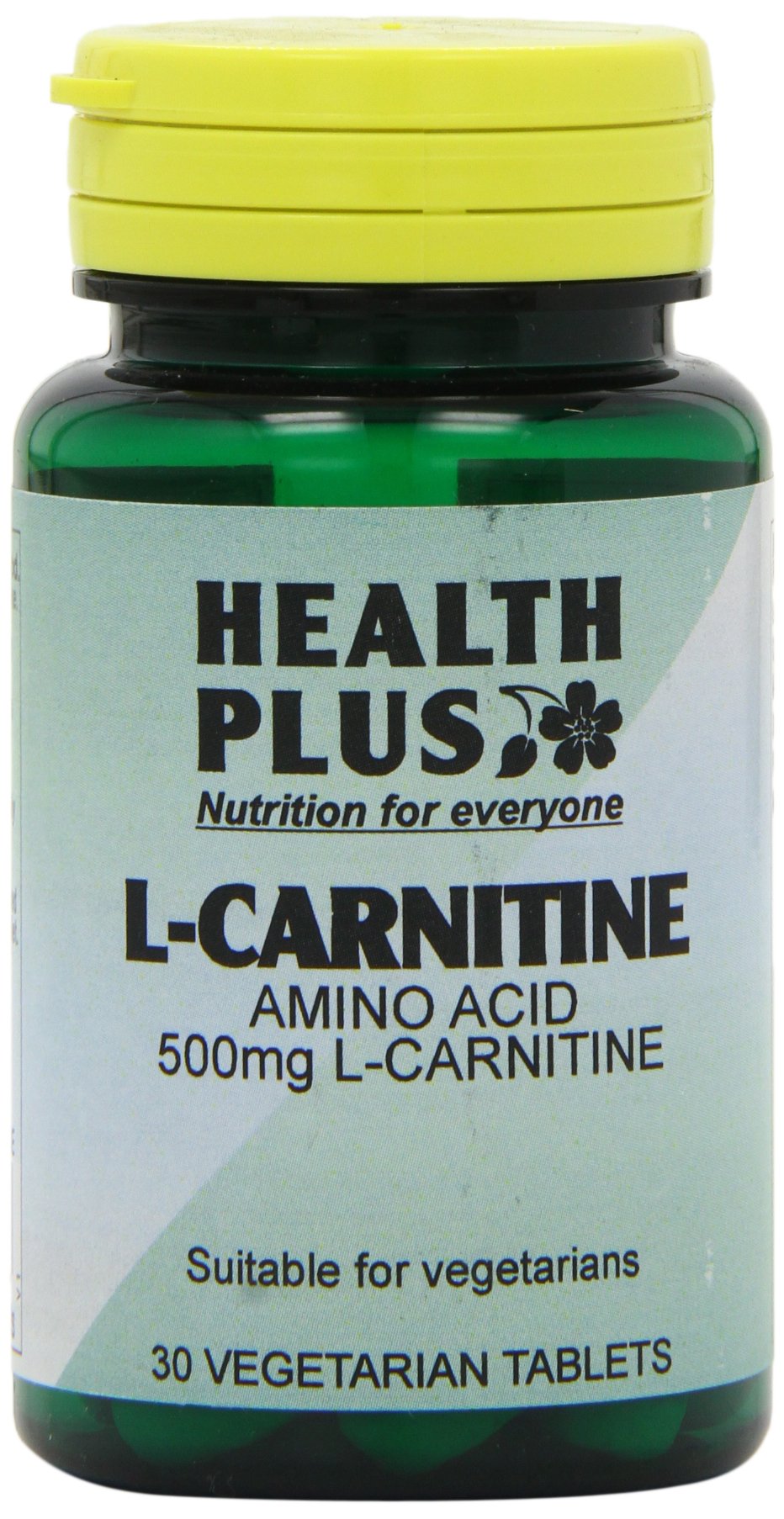 Health Plus L-Carnitine 500mg Energy and Weight Control Supplement - 30 Tablets
