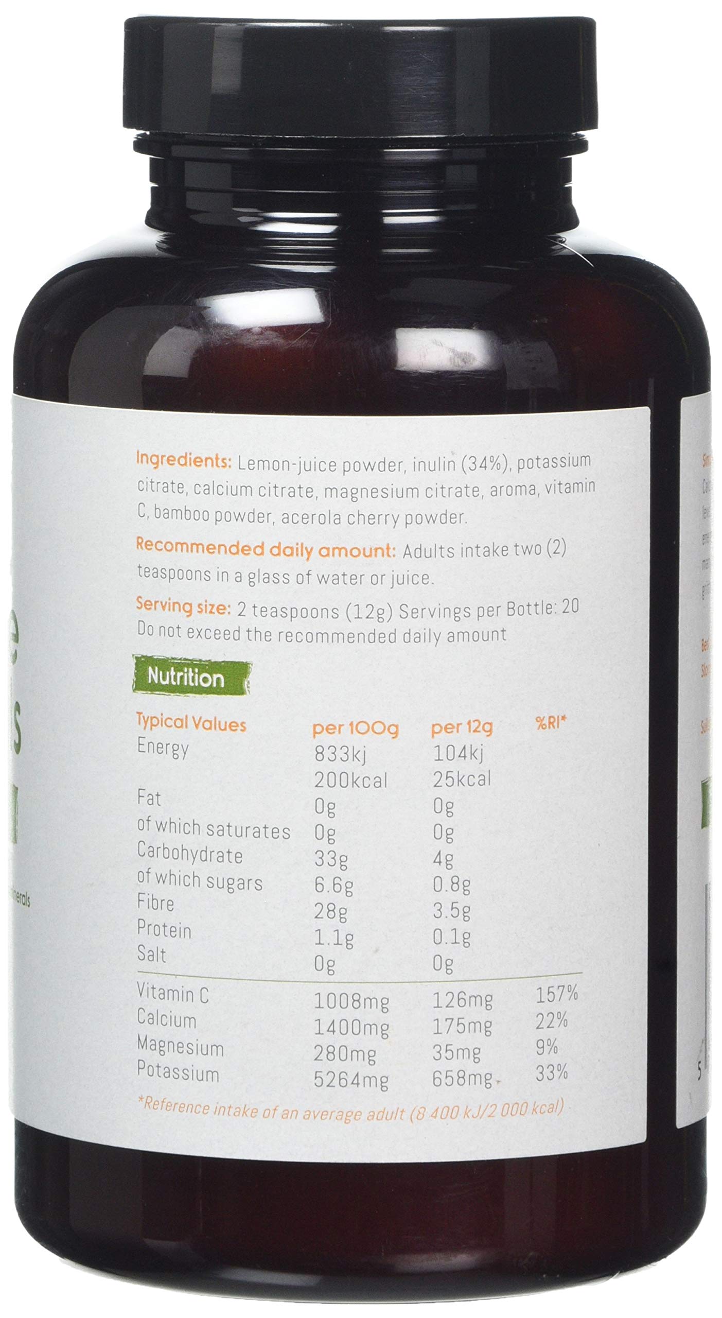 SimplexHealth Alkaline Minerals Powder. Make an Alkaline Drink with core alkalising Minerals Including Potassium Citrate, Calcium Citrate, Magnesium Citrate to pH Balance the Body (250g)