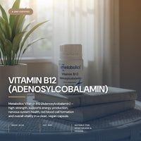 Metabolics Vitamin B12 (Adenosylcobalamin) (Pot of 90 Capsules)