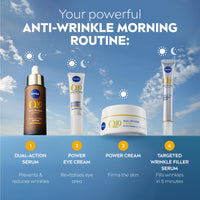 NIVEA Q10 Anti-Wrinkle Power SPF30 Firming Day Cream (50ml), Facial Moisturiser to Reduce Wrinkles, Firming Cream to Nourish and Achieve Firmer Skin in 7 Days