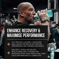 DY Nutrition HIT BCAA 10:1:1 (Pineapple) with L-Citrulline Malate, Beta Alanine + 12g of Branch Chain Amino Acids 400g Powder, 20 Servings - Optimal Pump & Performance | Non Stim Pre & Intra Workout