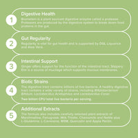 Positive Science People Gut Health Capsules | 18 Nutrients | Digestive Enzyme Supplements | Probiotics Prebiotics Bio Cultures | Milk Thistle, Liquorice Root, Slippery Elm, Easy Digest, Restore Gut | Vegan