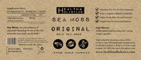 Sea Moss Capsules (St. Lucia - 60 caps) Organic | Wild Crafted | Non GMO | 92 Minerals - Containing Essential Vitamins and Minerals
