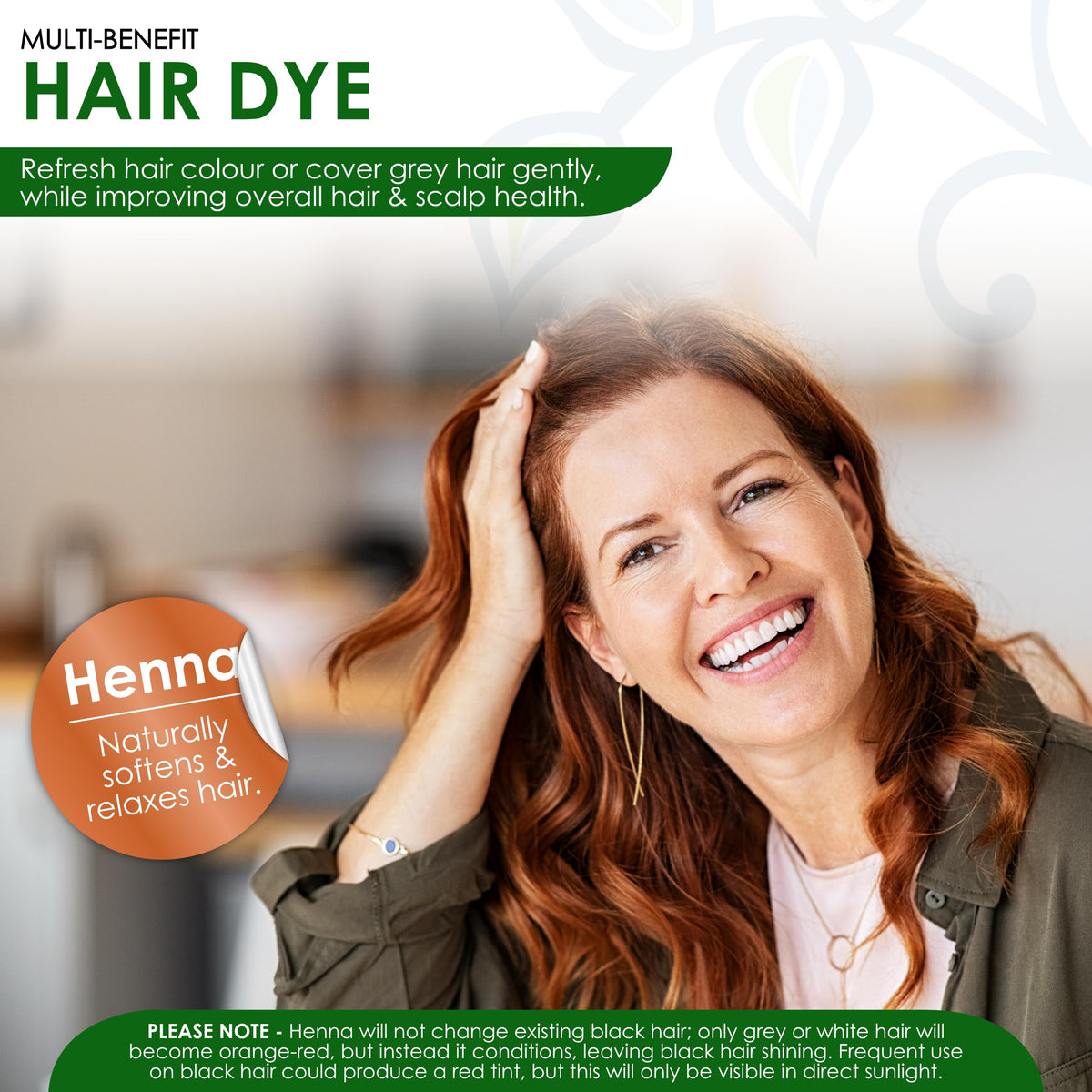 Davis Finest - Organic Henna Powder, 100g - PPD-Free Natural, Skin Friendly Hair & Beard Dye - Ideal for Hair Colouring & Henna Cone Paste - Easy to Use, 100% Plant Based, Chemical Free Hair Dye