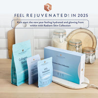 Rejuvenated Limited Rejuvenated Radiant Pack 3-in 1 Collection (Collagen Shots, H30 Night Repair & Hydration) - 10,000 mg Marine Collagen Supplement Drink | Skin Repair During Sleep | Skin & Body Hydration (30 Servings)