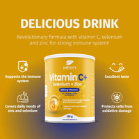 Nature's Finest by Nutrisslim Vitamin C Powder with Zinc & Selenium – 150 g, 30 Servings – Sugar-Free Antioxidant Multivitamin for Immune Support & Oxidative Stress Protection
