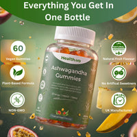 Healthivo® Ashwagandha Gummies High Strength 300mg, 60 Gummies, Vegan