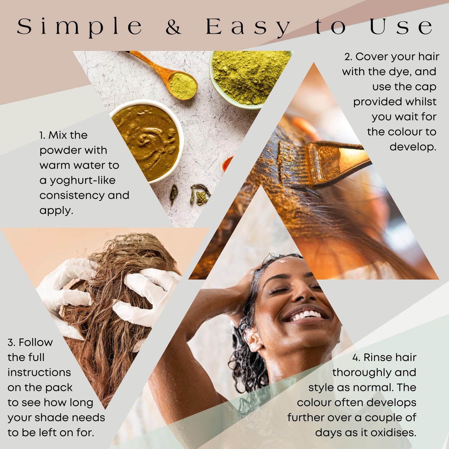 It's Pure Organic Herbal Hair Dye in Natural Brown 110g
