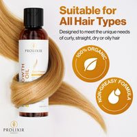 Organic Castor Oil with Rosemary, Argan, Jojoba, Almond & Coconut Oil - Natural Hair Loss Treatment