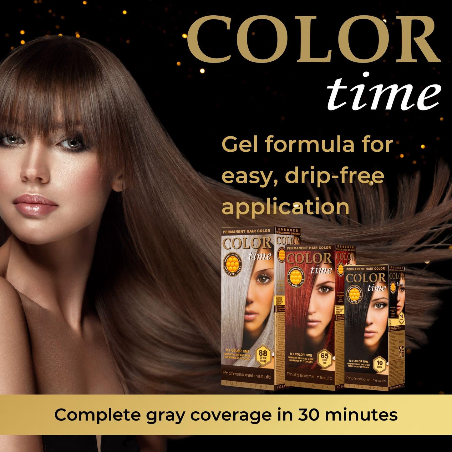Color time COLOR TIME | Permanent Gel Hair Dye Intense Red Color 67 | Enriched with Royal Jelly and Vitamin C | Permanent Hair Color | Covers Gray Hair | 100 ML