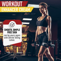 Shrink Toning Lotion - Heat Activated Cellulite Cream and Firming Body Lotion for Loose Skin - Firming Body Cream for Stomach, Tummy, and Body - with Caffeine, Vitamin E, Skin Tightening Cream Body, and Body Firming Cream (8oz Tube)