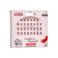 KISS Haute Couture Collection 30 Trio Lashes in Various Lengths, Short Combo, Natural Premium Fake Eyelashes includes Lash Glue