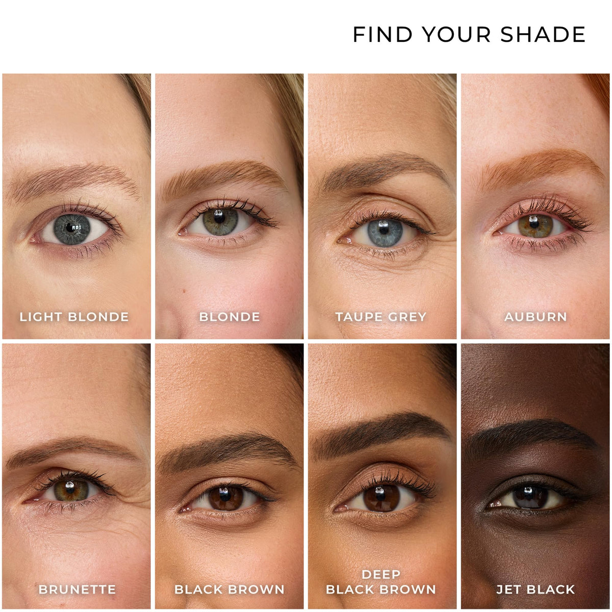 WUNDERBROW Eyebrow Gel, Waterproof, Smudgeproof, Lasts for Days, Shade: Deep Black/Brown, Vegan and Cruelty-Free