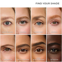 WUNDERBROW Eyebrow Gel, Waterproof, Smudgeproof, Lasts for Days, Shade: Deep Black/Brown, Vegan and Cruelty-Free
