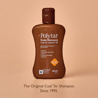 Polytar Scalp Shampoo, For Scalp Conditions, Reduces Itching, Inflammation and Scales, Shampoo Treats Psoriasis, Seborrhoeic Dermatitis, Eczema and Dandruff, Contains Coal Tar Solution, 1 x 150ml