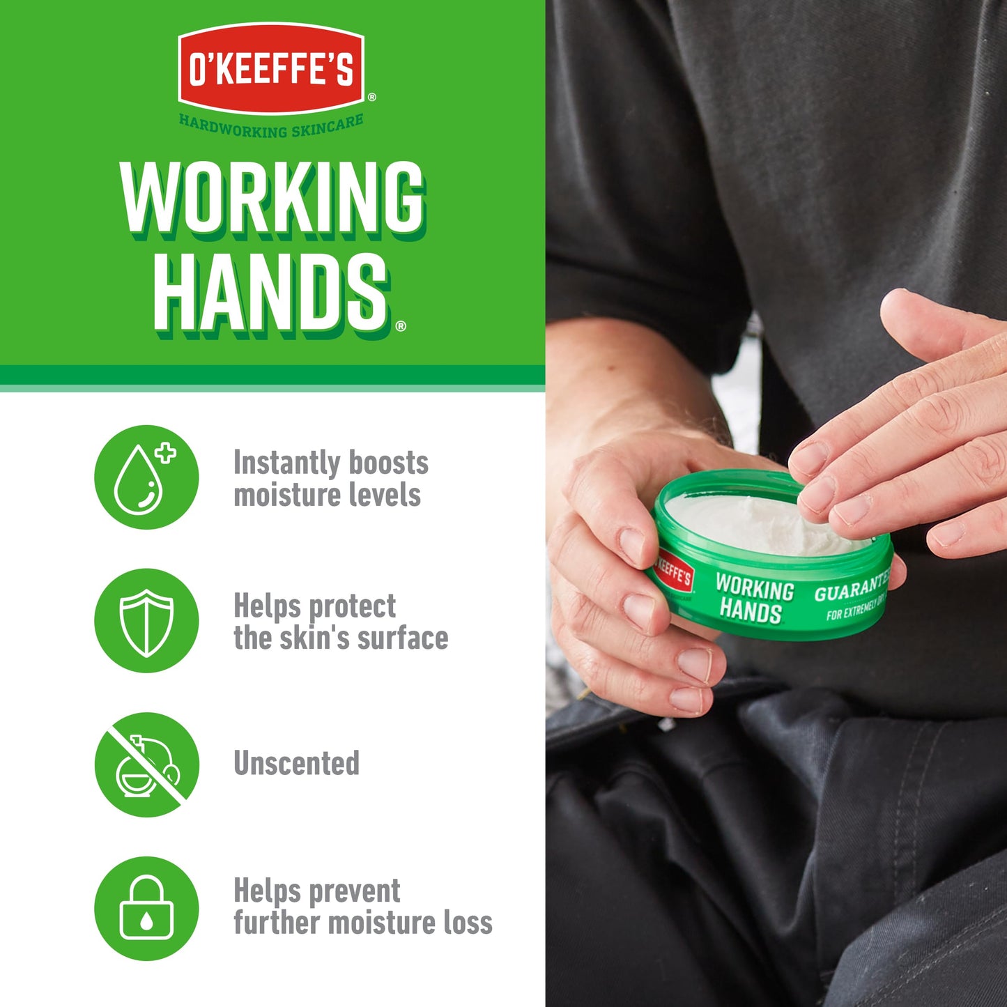 O'Keeffe's Working Hands 96g & Healthy Feet 91g (Twin Pack)