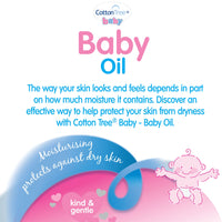 Cotton Tree Baby Oil, 335 ml