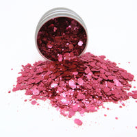 Luminosity Glitter JOIN THE ECO GLITTER REVOLUTION Luminosity Biodegradable Pink Glitter – Chunky & Fine Eco Glitter Mix | Vegan, Plant-Based, Festival Glitter for Face, Body & Hair | Eco Friendly Sparkle Makeup