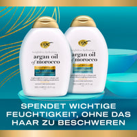 OGX Lightweight Repair with Argan Oil of Morocco Shampoo, Repairs Fine Hair, Cleanses and Repairs without Weighing It Down, Sulfate Free, 385ml