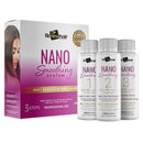 RENEW HAIR PROFESSIONAL NANO Smoothing System Hair Straightening Brazilian Treatment Hair Straightening ,Smooths, Strengthens, Softens Formaldhendy Free Keratin Smooth Renew , Vegan 3x 120ml