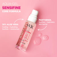 SVR SENSIFINE Cooling, 24h Hydrating Face Aqua-Gel for Hypoallergenic, Hypersensitive, Reactive Blanced-to-Normal Skin, 8-Ingredient Minimalist Formula, 40ml