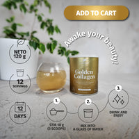 Nature's Finest by Nutrisslim Nature’s Finest by Nutrisslim Golden Collagen 120 g - Collagen Supplements for Women with Gold Glitter - High Strength Hydrolyzed Bovine Collagen Powder Type 2 with Biotin, Vitamin C and Curcuma