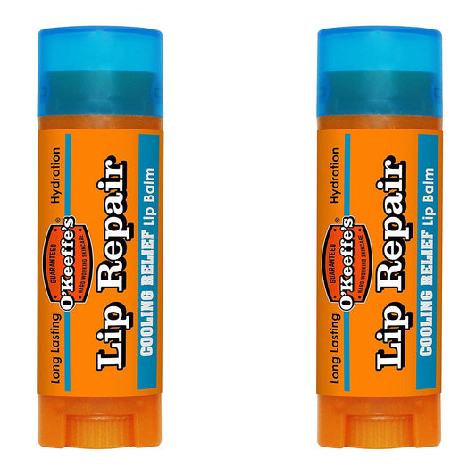 2 x O'Keeffe's Lip Balm Repair Stick Cooling 4.2g