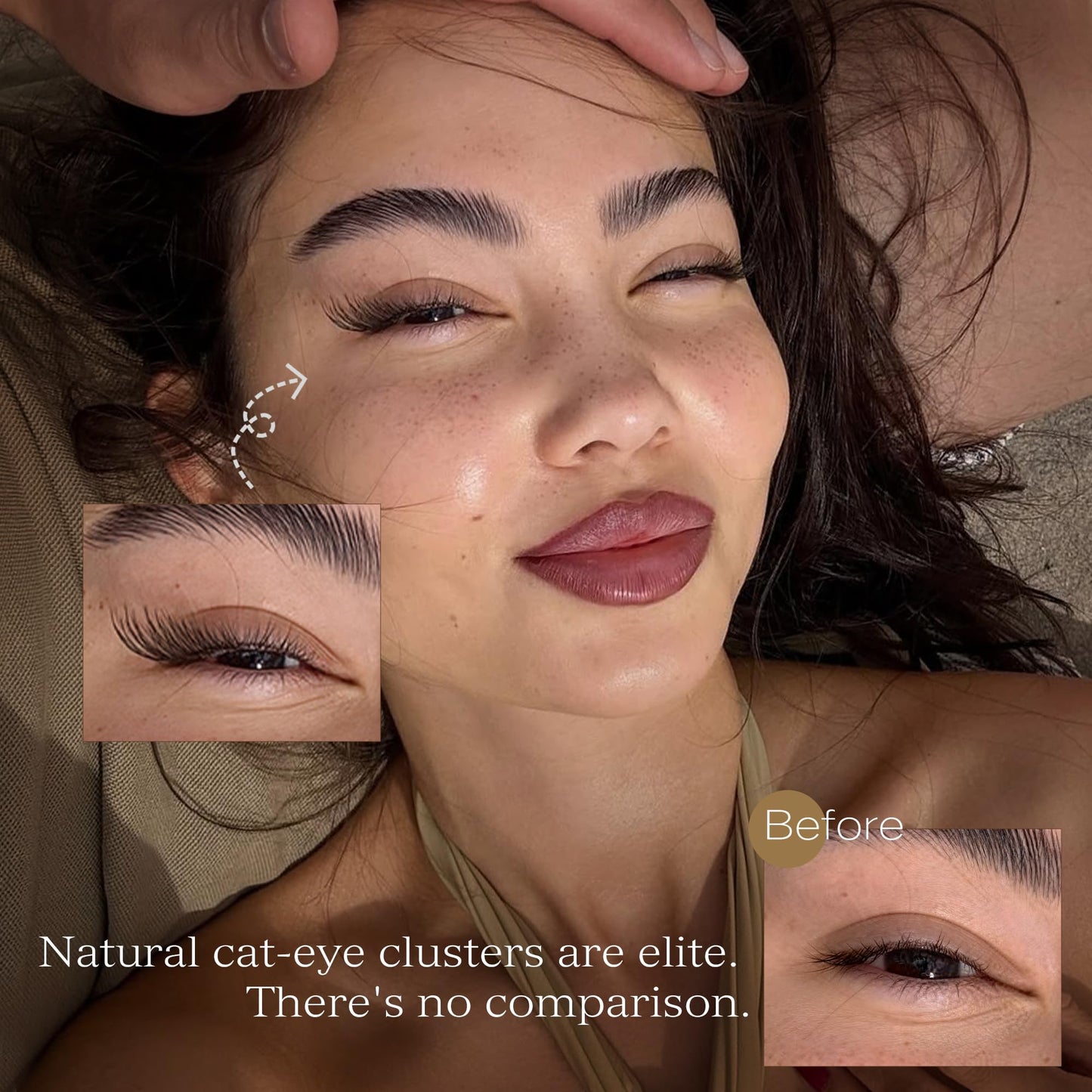 TOOCHUNAG Natural Lash Clusters 180pcs Individual Eyelashes Wispy Cluster Lashes 7-15mm C Curl Eyelash Clusters Left&Right DIY Individual Lashes Extension