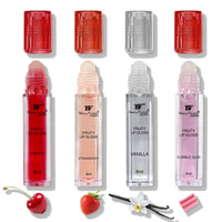 BF Beauty Forever Beauty Forever Fruity Roll on Lip Gloss, Flavoured Lip Gel, Moisturising, Enriched Glossy Finish, Contain Minerals, Hydrating, Suitable for Pout & Volume lips, Available in 4 Flavours, 6ml (Cherry)