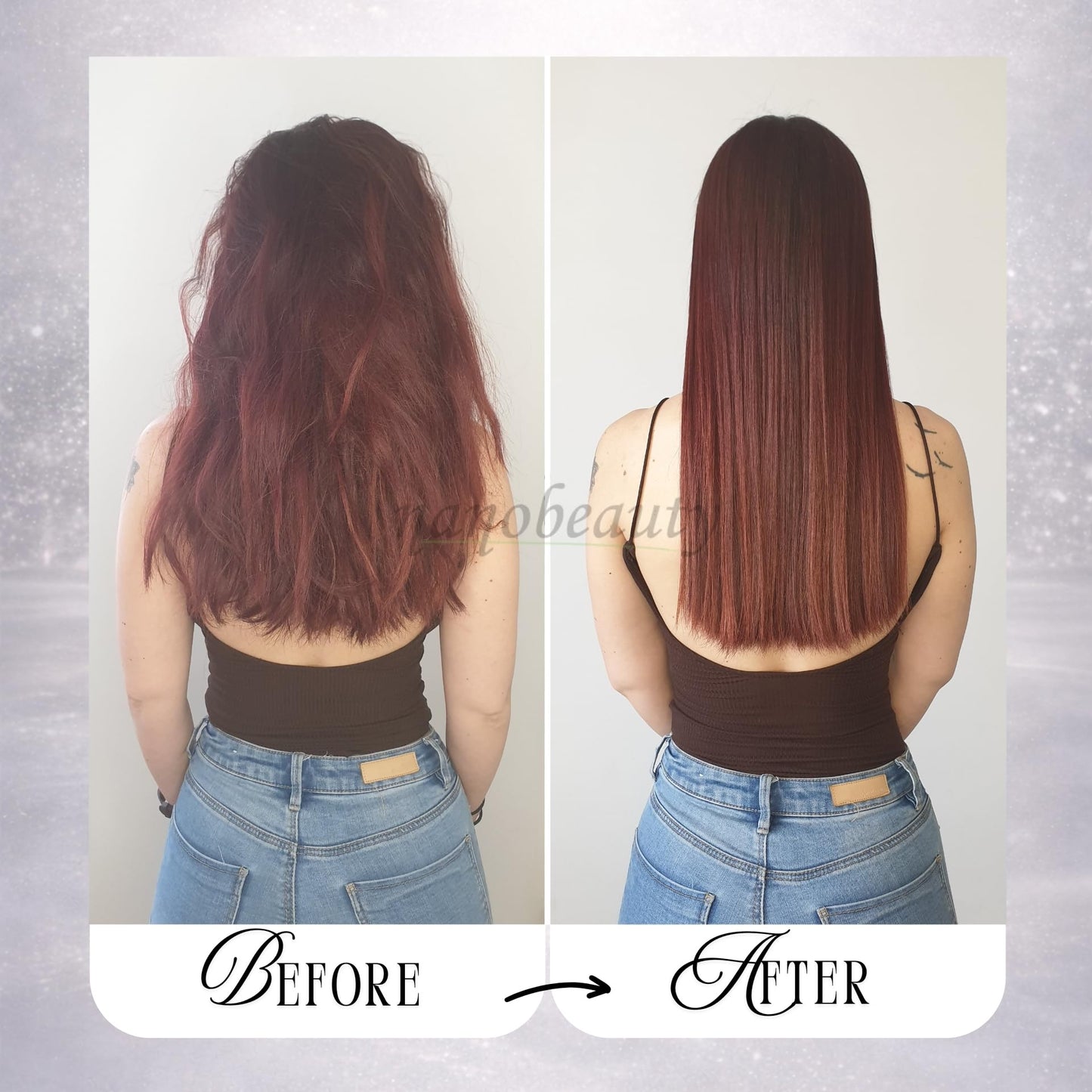 Nanobeauty, Brazilian Straight, Diamond Shine, Hair Smoothing Treatment, 250ml Bottle Only