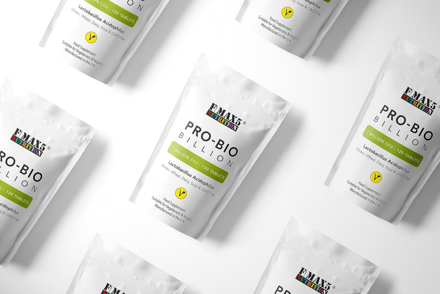 Probiotics for Gut Health - 120 Lactobacillus Acidophilus Tablets (Not Capsules) - High Strength CFU Probiotic Supplement for Men & Women - Vegan & UK Made