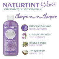 NATURTINT Naturtint Violet Colour Shampoo | Removes Unwanted Yellowish and Copper Tones on Blonde, White and Bleached Hair | 96.6% Natural Ingredients | 330 ml
