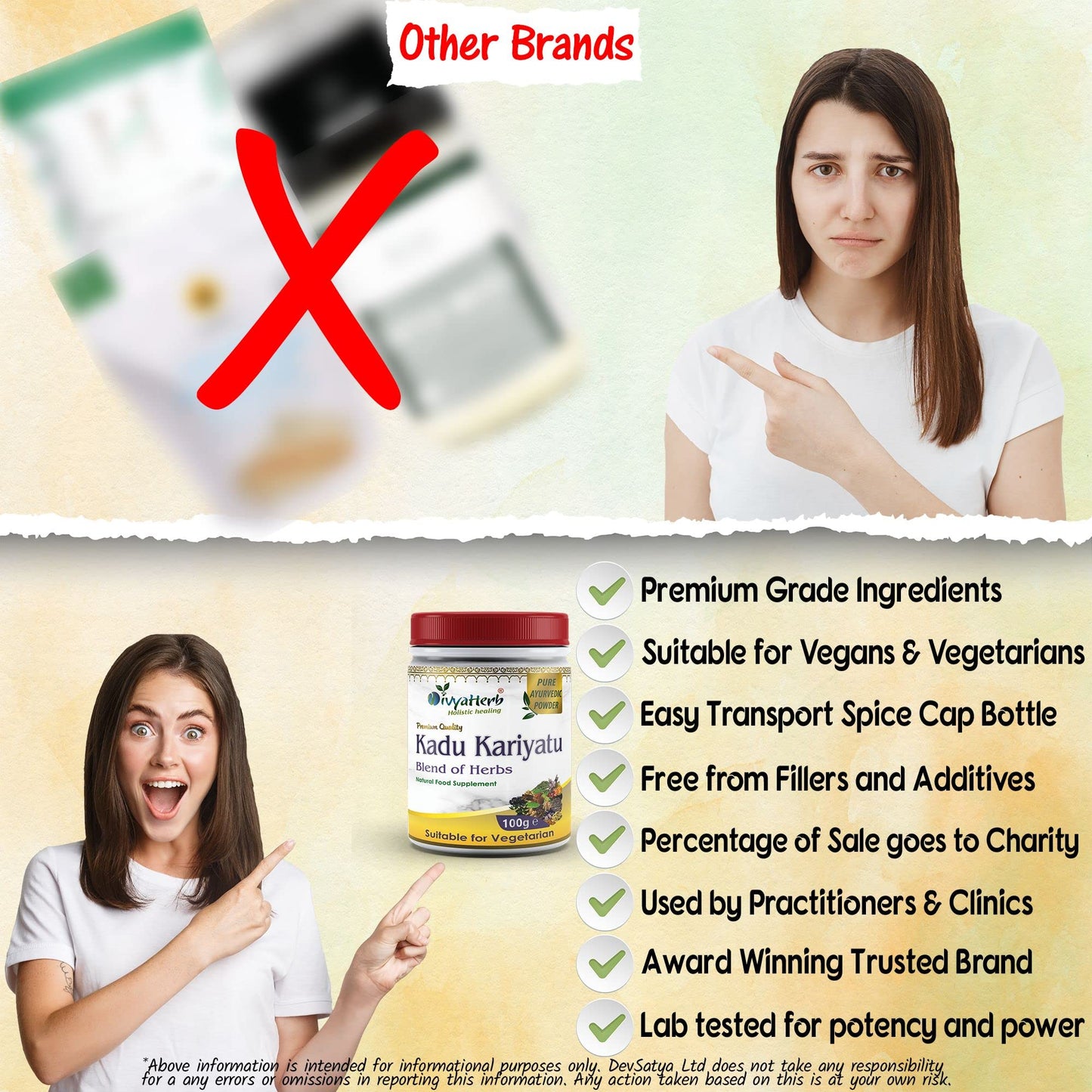 DivyaHerb Kadu and Kariyatu Powder