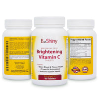 Vitamin C 1000mg Maximum Skin Brightening with Rose HIPS and Bioflavonoids Immune Support Supplement, Antioxidant Tablets Healthy Aging, Builds Energy and Overall Well-Being