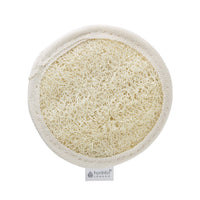 Hydrea London - Organic Egyptian Natural Loofah Face Exfoliator Pad - Double Sided for Exfoliation + Cleansing
