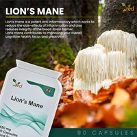 VED Ved Lion’s Mane Supplement 450mg, Lion's Mane Mushroom 15:1 Extract 90 Capsule (3 Months Supply)