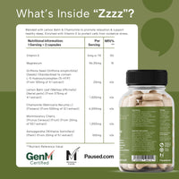 Paused Menopausal Sleep Aid - 60 Capsules | All-In-One Formula, Magnesium, Herbal Extracts | Menopause & Perimenopause Relief | Faster Sleep & Morning Rejuvenation | Achieve Restful, Refreshing Nights