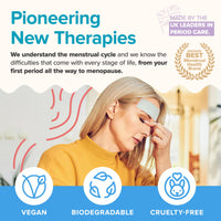 BeYou Cooling Forehead Patch for Hot Flashes, Menopause, Head discomfort, Head Tension - Infused with Basil & Rosemary - Designed specifically for hot Flashes