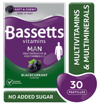 Bassetts Vitamins Man Multivitamins & Multiminerals Blackcurrant 30's