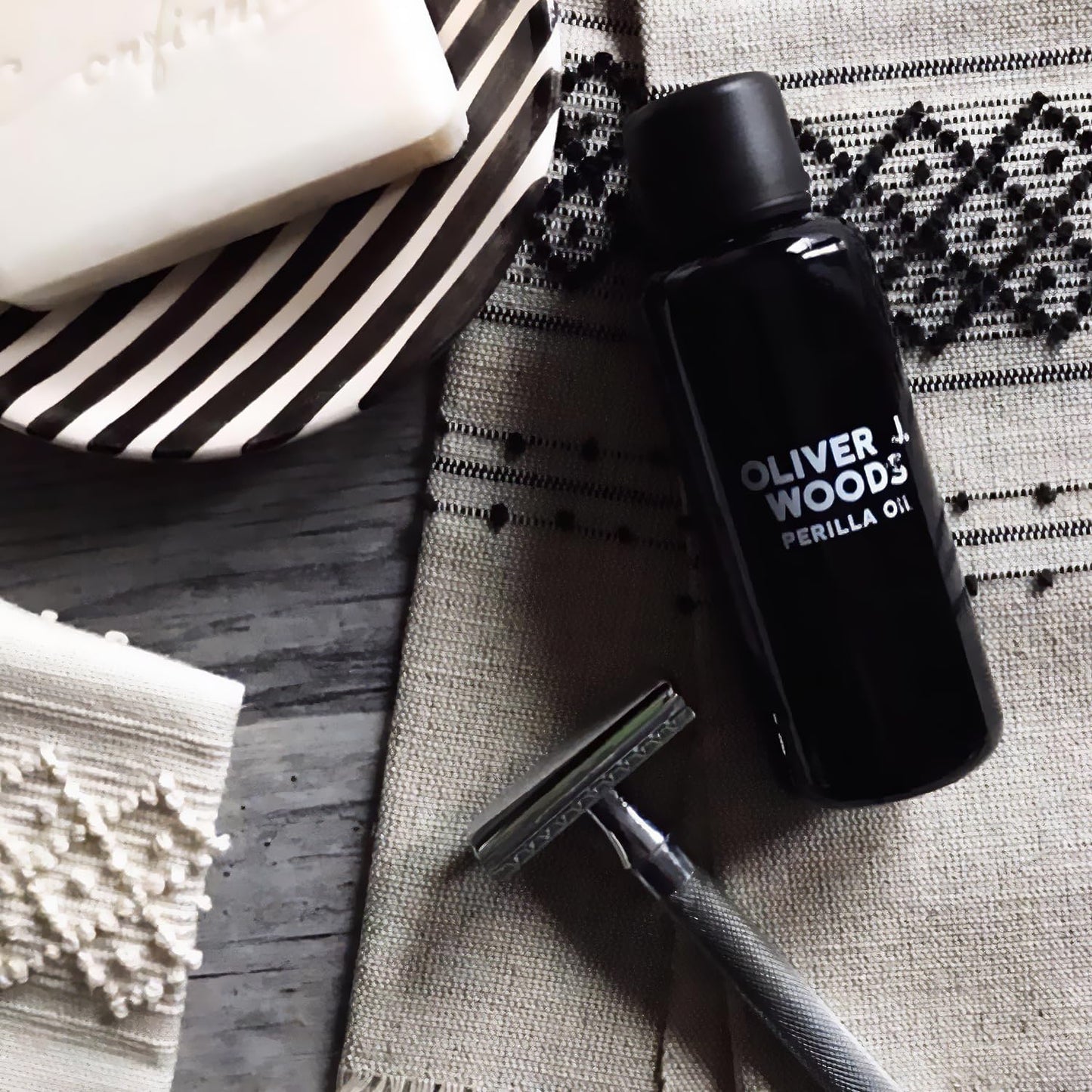 OLIVER J.WOODS Perilla Oil for Hair & Skin Care by Oliver J. Woods | Cold Pressed Himalayan Oil | Smooths Frizzy Hair | Tames Feral Beards | Moisturises & Nourishes Face and Scalp | Revives tired Tattoos |