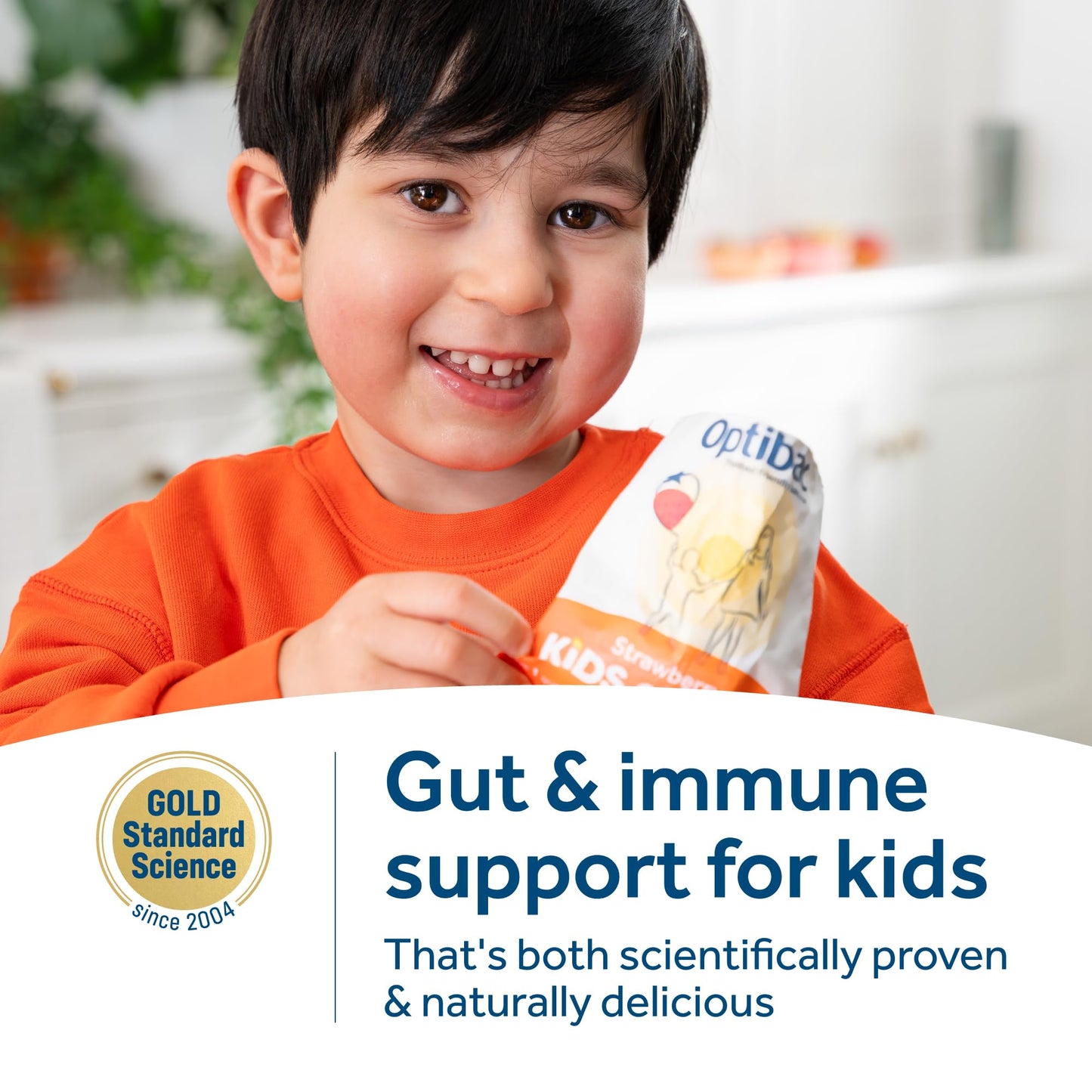 Optibac Probiotics Kids Probiotic Gummies - Vitamin D & Calcium for Immune Support & Gut Health - Most Trusted By Parents - 60 Vegan Gummies
