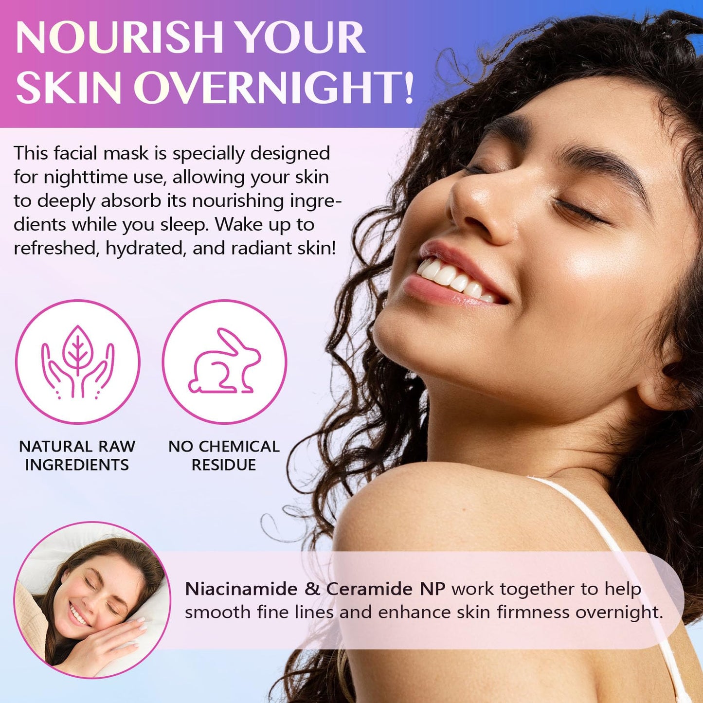 CFHQXSZ Collagen Night Wrapping Mask, Collagen Overnight Peel-Off Mask, Overnight Wrapping Peel Off Face Masks with Brush, Elasticity & Hydration Overnight Wrapping Peel Off Facial Mask
