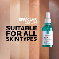 La Roche-Posay La Roche Posay Effaclar Anti-Aging Facial Serum with Salicylic Acid, Glycolic Acid & Niacinamide, Ultra Concentrated, Targeted Treatment for Blemishes, Fine Lines & Large Pores, 30ml