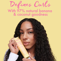 Umberto Giannini Banana Coconut Air Dry Cream 150ml - Weightless Curl Cream with Medium Hold