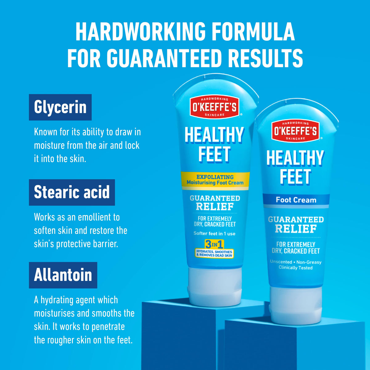 O'Keeffe's Healthy Feet 80ml & Healthy Feet Exfoliating 80ml (Twin Pack)