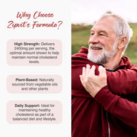 Zipvit Plant Sterols High Strength 2400mg, 90 Vegan Tablets, Supports Maintenance of Normal Blood Cholesterol, Vegan and Vegetarian Friendly
